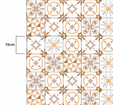 Alfombra vinílica hidráulica cocina de azulejos - TenVinilo