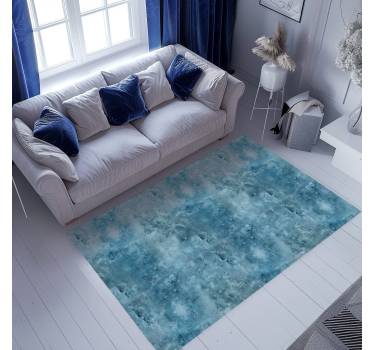 Alfombra vinilo azul diseño texturizado - TenVinilo