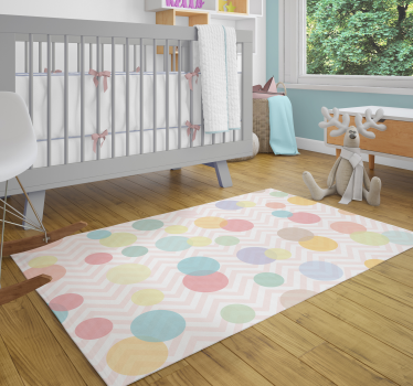 Alfombra vinílica infantil tonos pastel bebés - TenVinilo