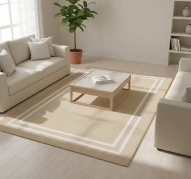 Alfombra vinílica minimalista textura tejida natural - TenVinilo