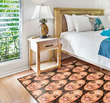 Alfombra vinílica personalizable patrón de imagen - TenVinilo