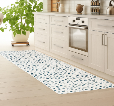 Alfombra vinilo cocina pequeñas piedras de colores - TenVinilo