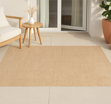 Alfombra vinilo exterior textura de arpillera natural - TenVinilo