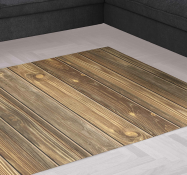 Alfombra vinílica madera tonos marrones - TenVinilo