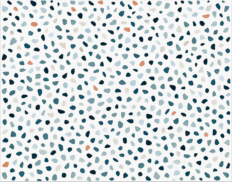 Alfombra vinilo cocina pequeñas piedras de colores - TenVinilo