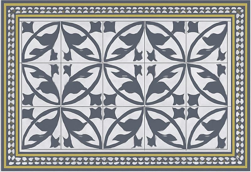 Alfombra vinilo salón aspecto de encaustico - TenVinilo