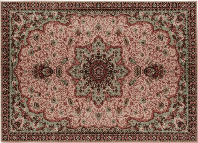 Alfombra vinilo salón rosa vintage - TenVinilo