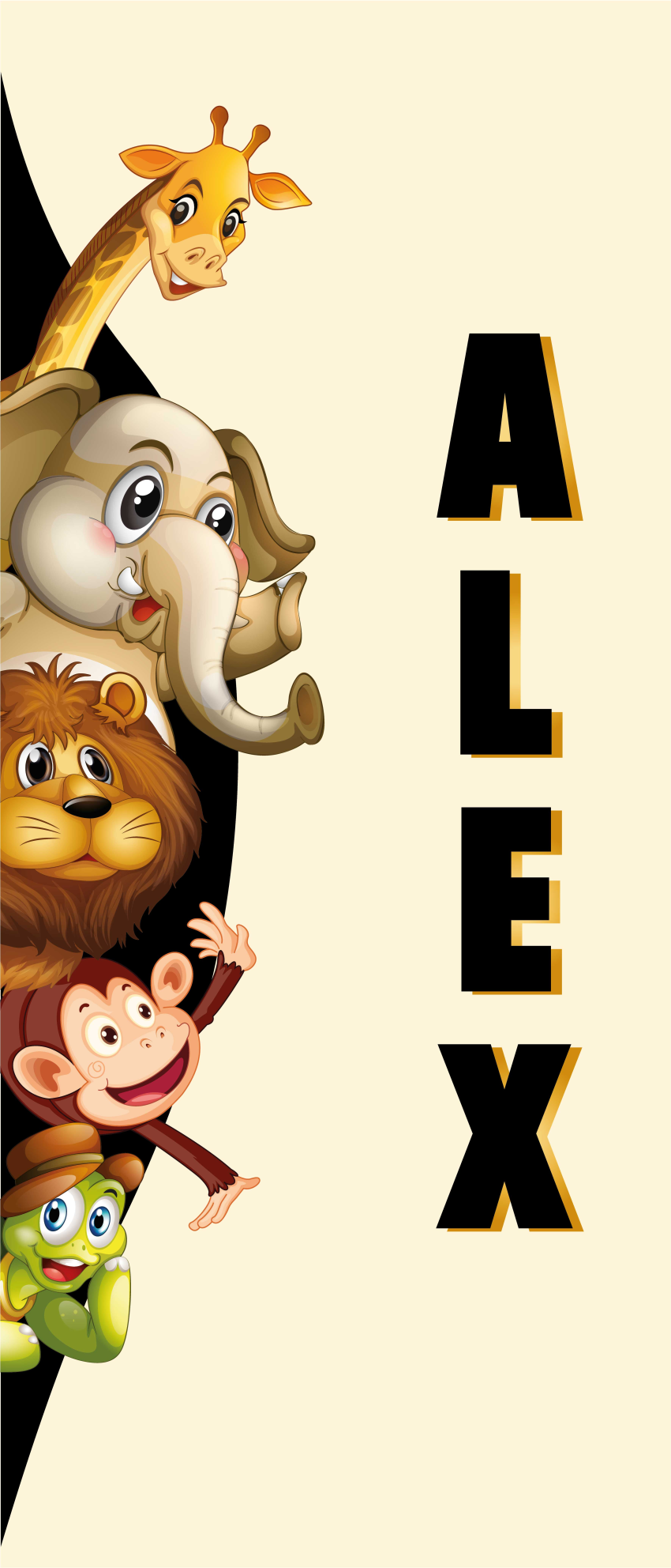 Alfombra vinílica animales 3d animales lindos - TenVinilo