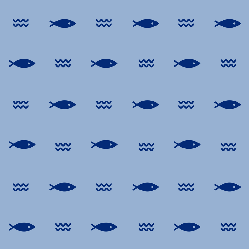 Alfombra vinílica animales diseño de peces - TenVinilo