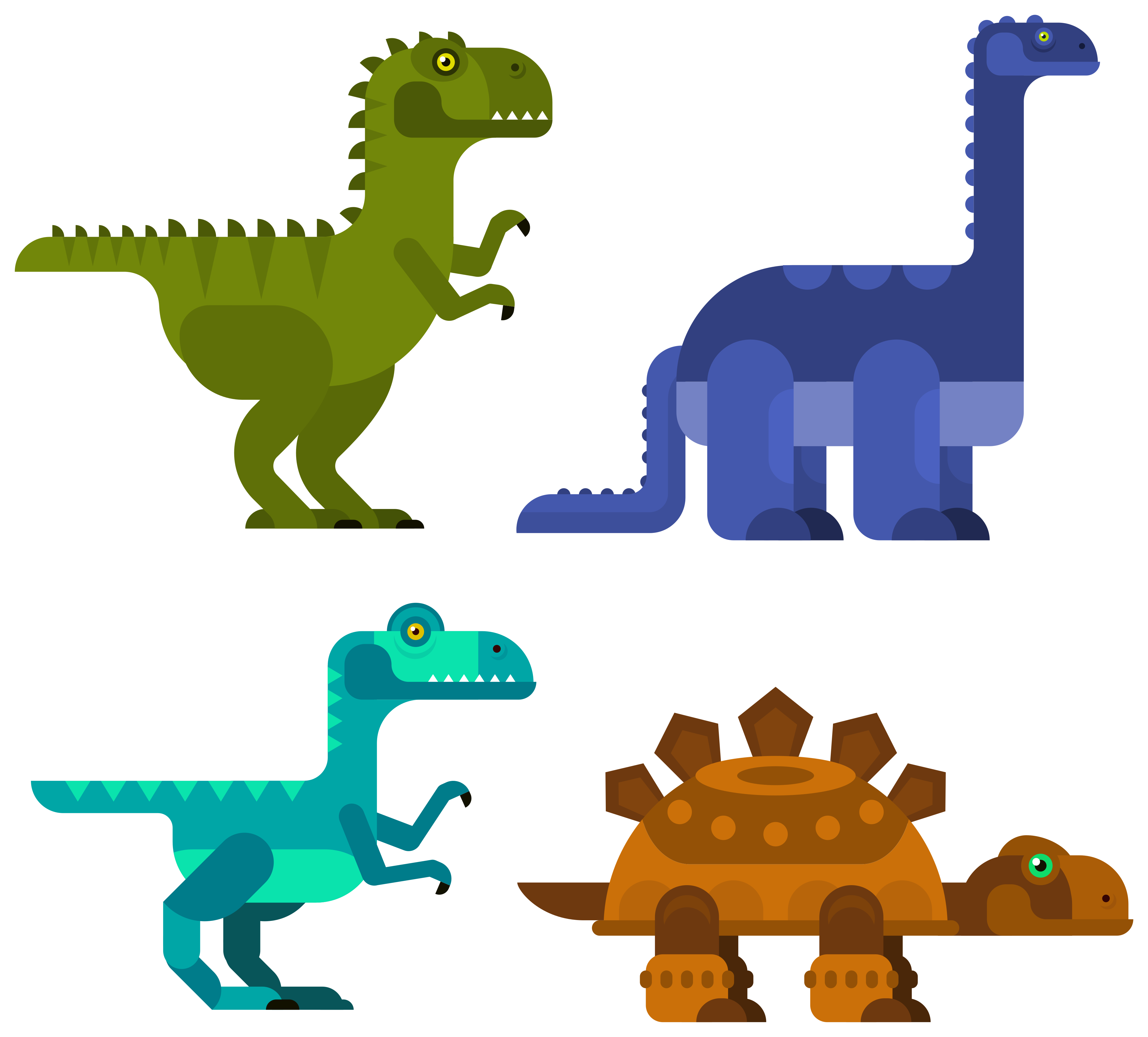 Alfombra vinílica animales dinosaurios en movimiento - TenVinilo