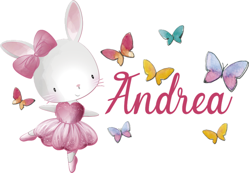 Alfombra vinílica animales niña bailando ballet - TenVinilo