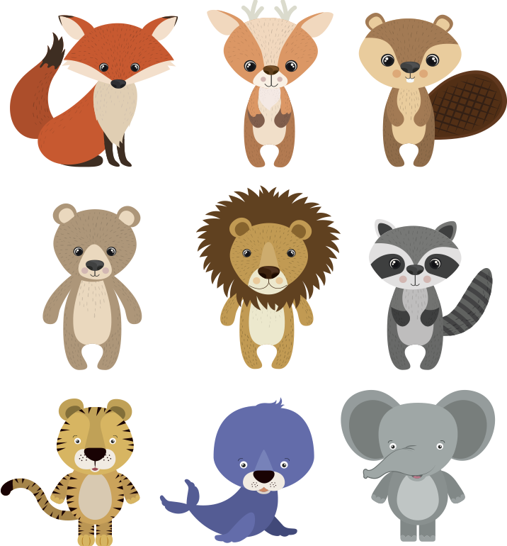 Alfombra vinílica animales decoración infantil - TenVinilo