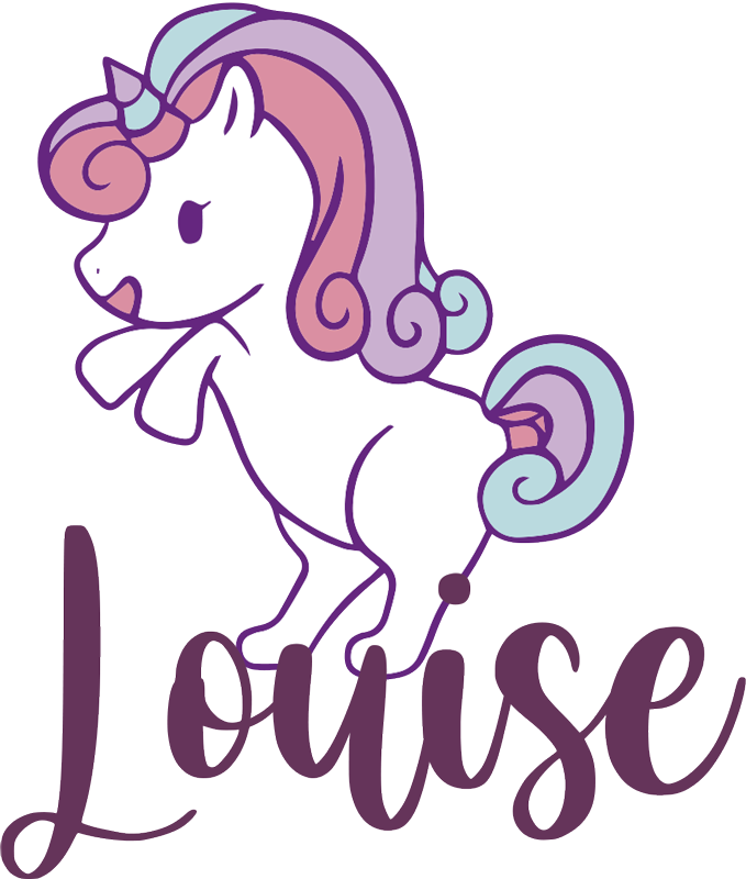 Alfombra vinílica animales unicornio pequeño divertido - TenVinilo