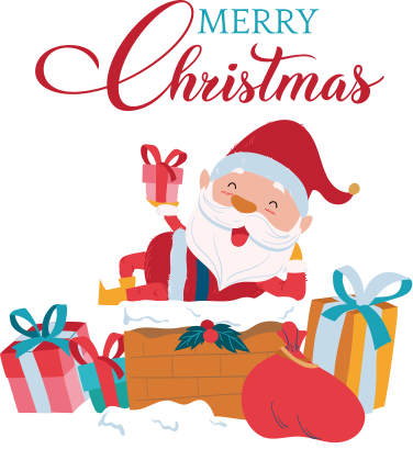 Alfombra vinílica navidad tenemos una navidad feliz con santa - TenVinilo