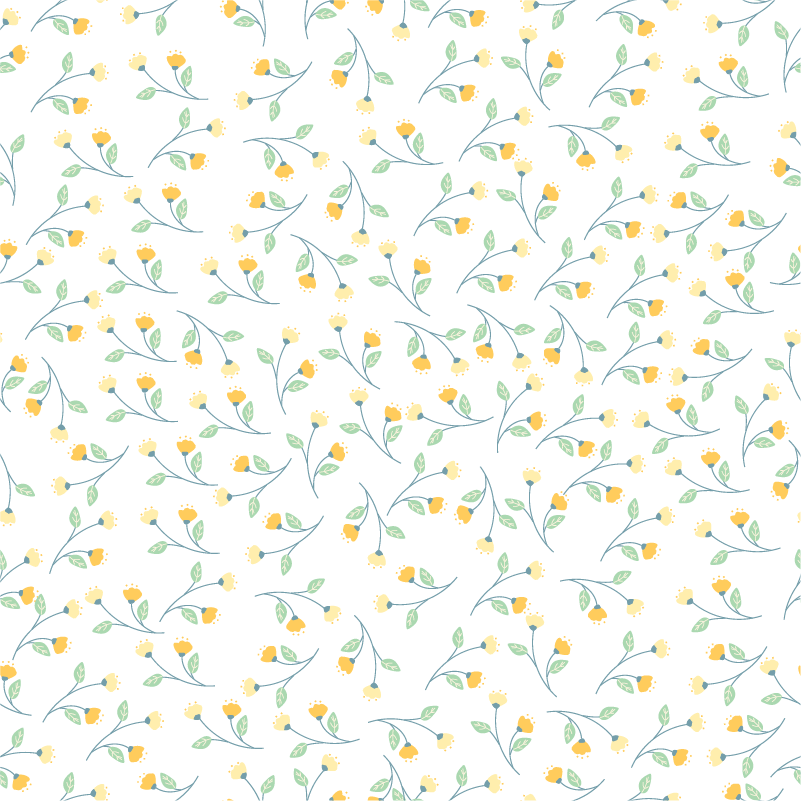 Alfombra vinílica flores estilo primaveral - TenVinilo