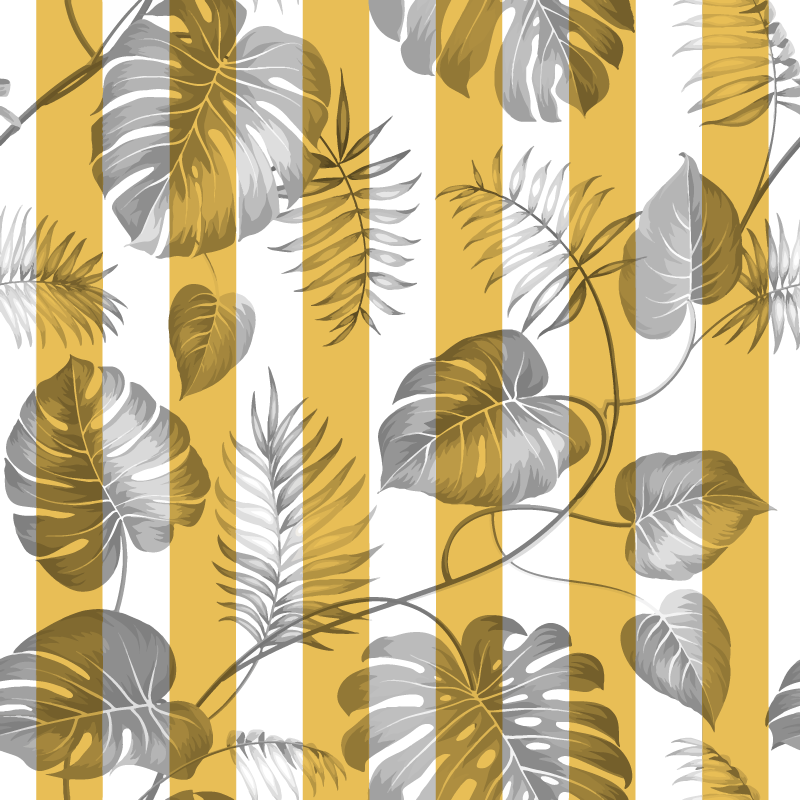 Alfombra vinílica flores para puerta corredera - TenVinilo