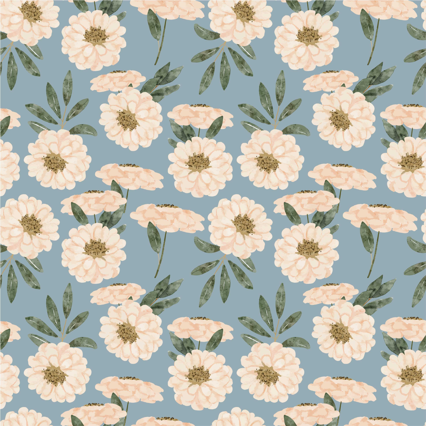 Alfombra vinílica flores pintura exótica - TenVinilo