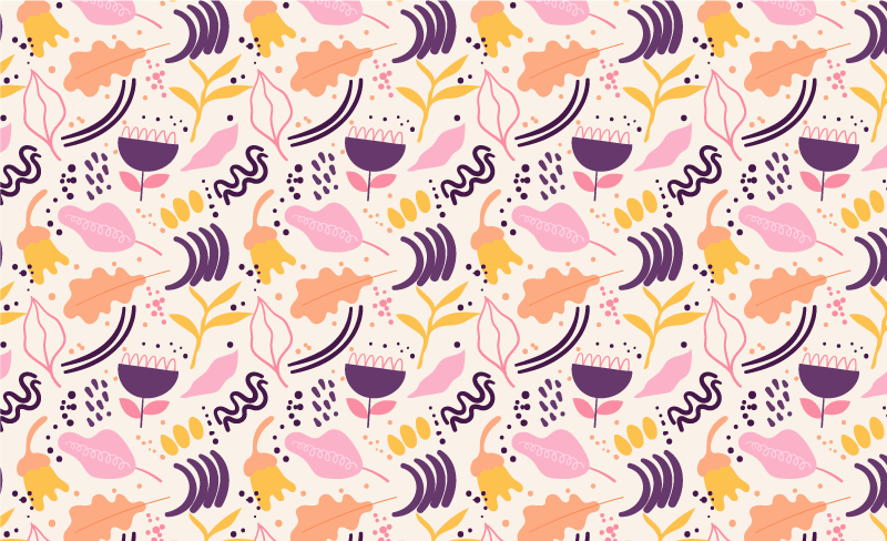 Alfombra vinílica flores inspiración floral viva - TenVinilo