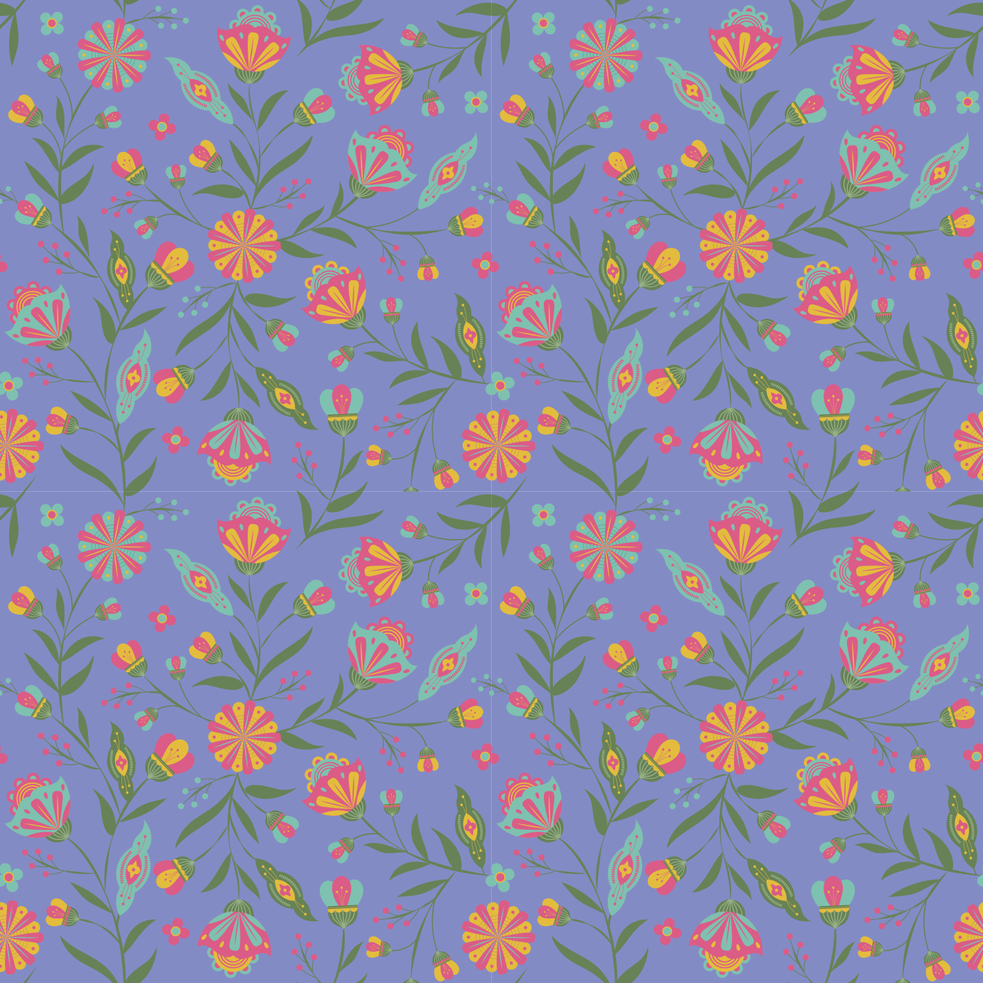 Alfombra vinílica flores diseño lindo para niños - TenVinilo