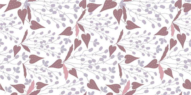 Alfombra vinílica flores patrón de flores vintage pastel - TenVinilo