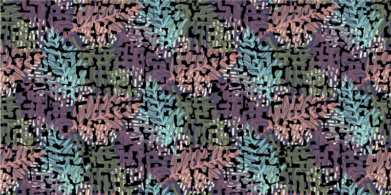 Alfombra vinílica flores colorida y vibrante flora - TenVinilo