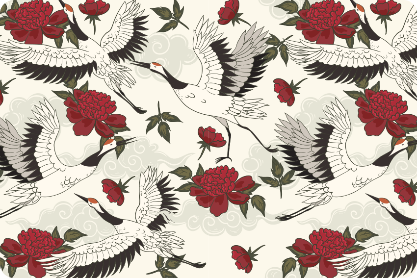 Alfombra vinílica flores en tonos tierra suaves - TenVinilo