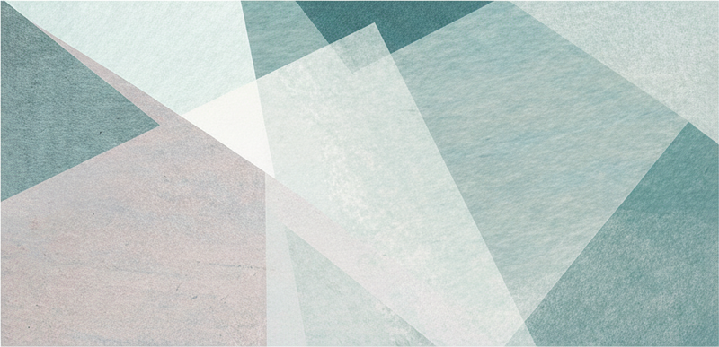 Alfombra vinílica geométrica en tonos pastel teal - TenVinilo