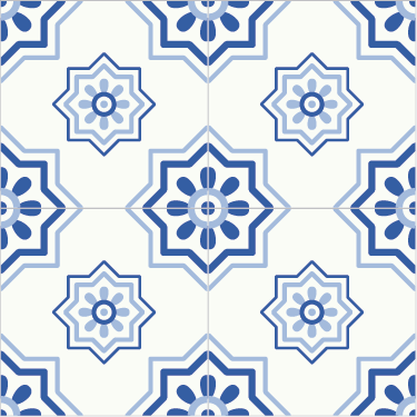 Alfombra vinilo baño adhesivo de azulejo azul - TenVinilo