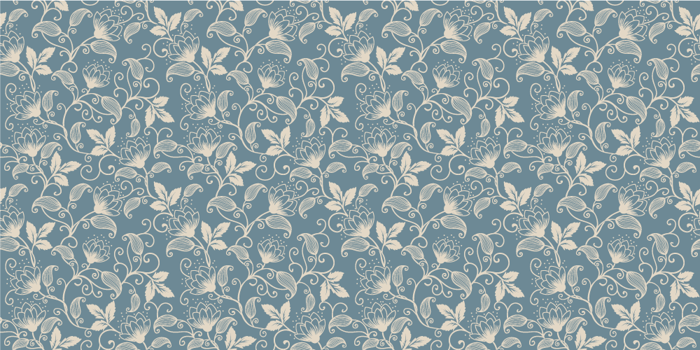 Alfombra vinílica flores diseño de motivos florales - TenVinilo