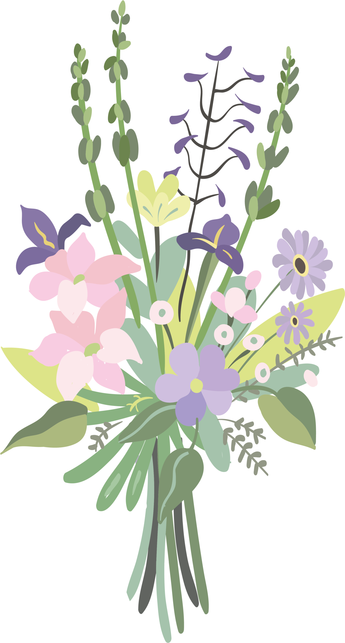 Alfombra vinílica flores ramo floral colorido - TenVinilo