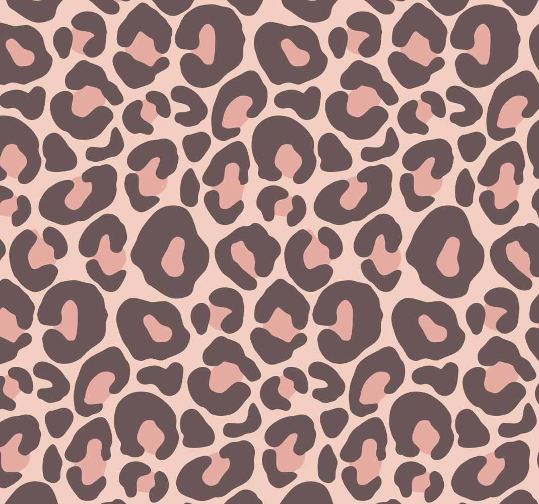 Alfombra vinílica animal print leopardo rosa - TenVinilo