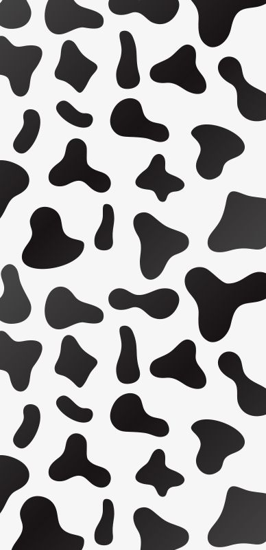Alfombra vinílica animal print vaca - TenVinilo