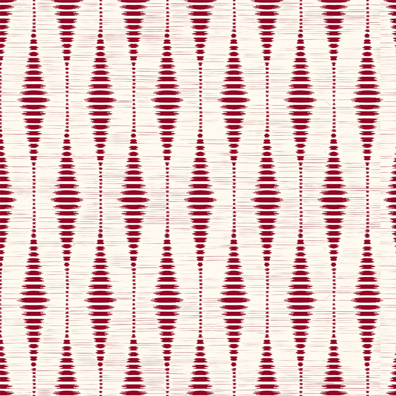Alfombra vinílica geométrica rábano ikat - TenVinilo