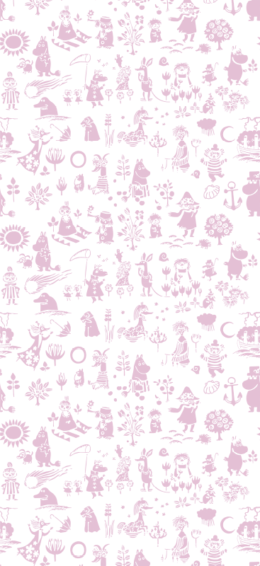Alfombra vinílica dormitorio rosa moomi - TenVinilo
