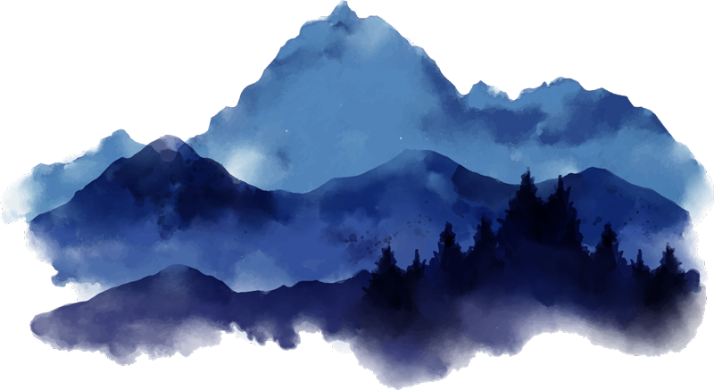 Alfombra vinílica naturaleza montañas recortadas - TenVinilo