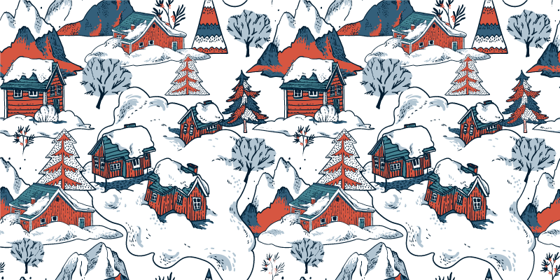 Alfombra vinílica naturaleza montañas polacas - TenVinilo