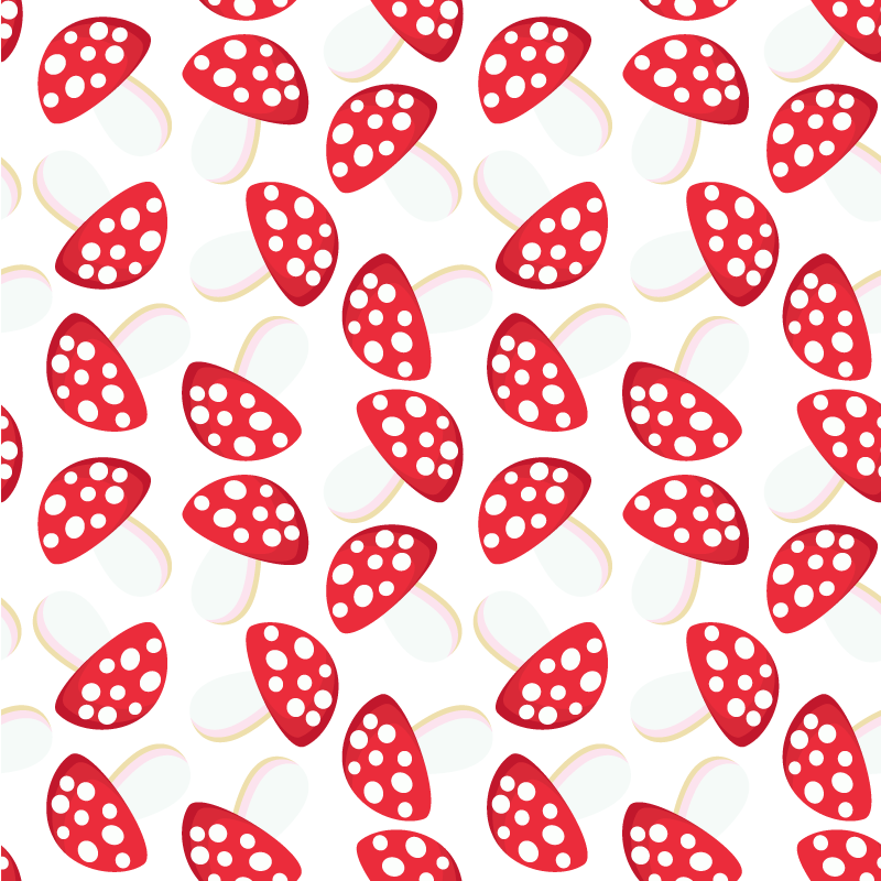 Alfombra vinílica flores setas clásicas fondo blanco - TenVinilo