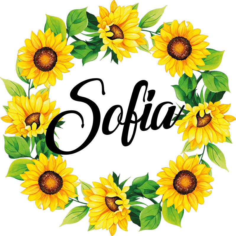 Alfombra vinílica flores corona de flores de verano - TenVinilo