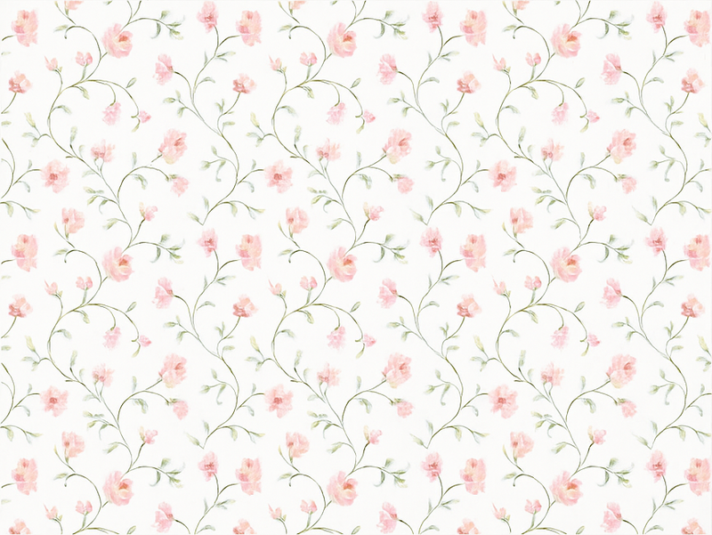 Alfombra vinílica dormitorio flor botánica rosa - TenVinilo