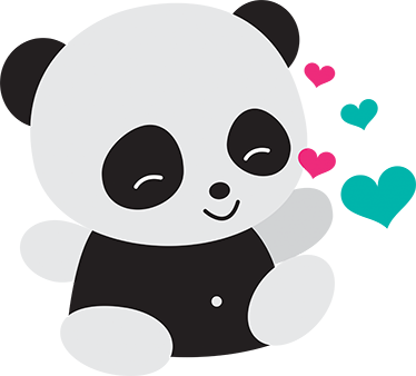 Alfombra vinílica infantil oso panda adorable - TenVinilo