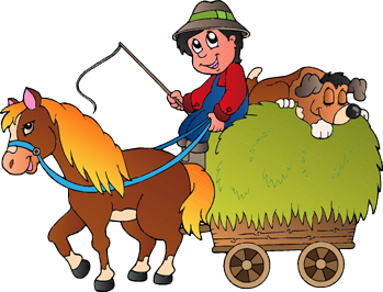 Alfombra vinílica infantil caballo mecedor con carrito - TenVinilo