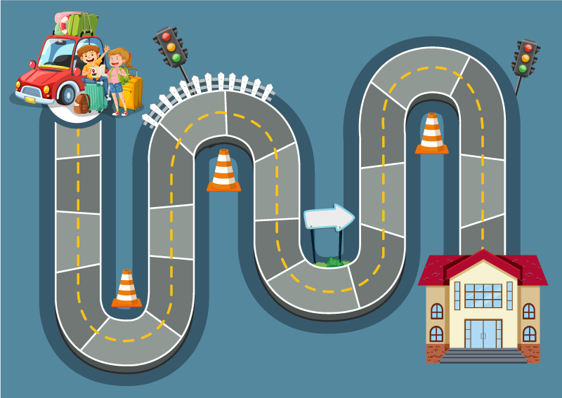 Alfombra vinílica juegos camino de juego - TenVinilo