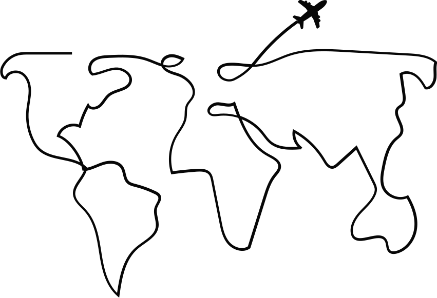 Alfombra vinílica mapamundi plano del mundo - TenVinilo