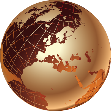 Alfombra vinílica mapamundi vinilo mundo dorado europa - TenVinilo