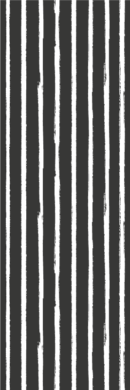 Alfombra vinilo baño líneas modernas en blanco y negro - TenVinilo