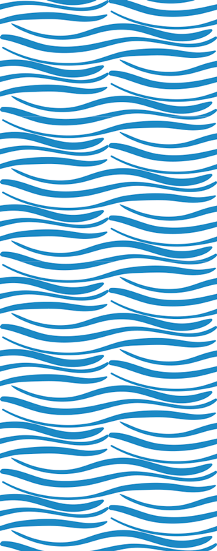 Alfombra vinilo baño patrón de olas pequeñas - TenVinilo