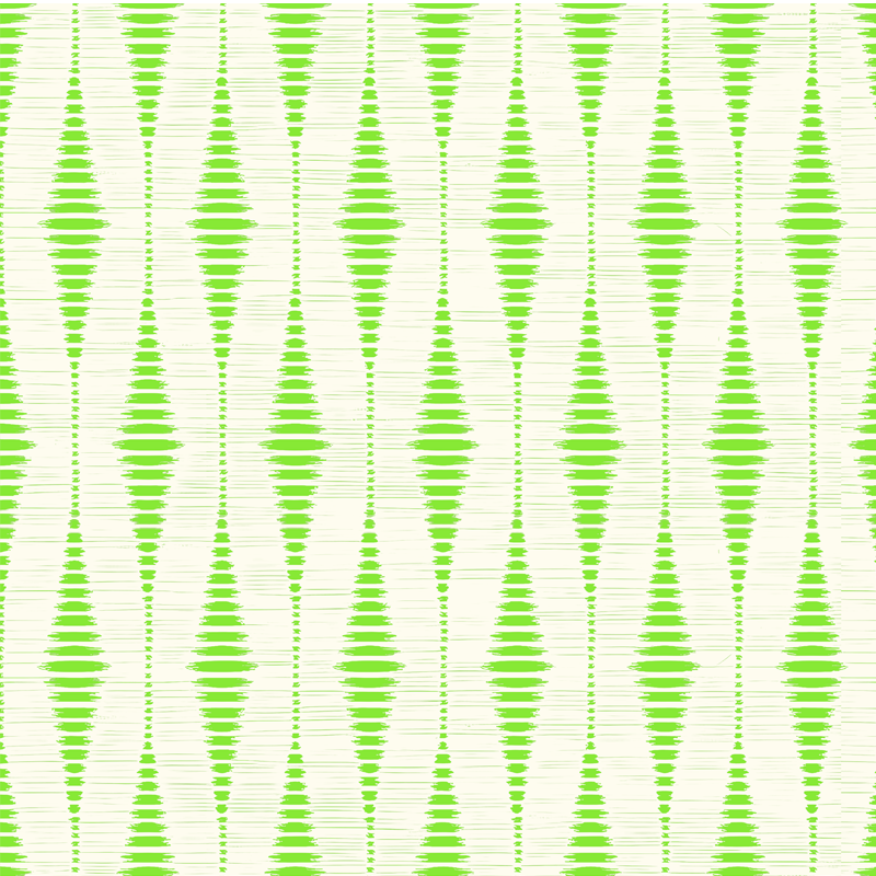 Alfombra vinílica geométrica ikat verde rabaul - TenVinilo
