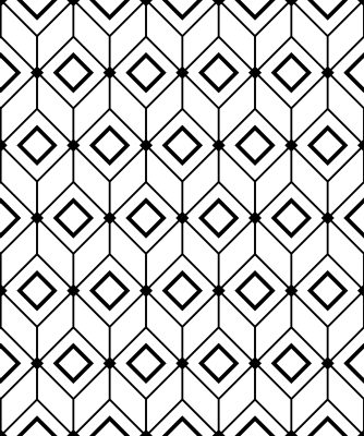 Alfombra vinílica geométrica elementos de diamante moderno - TenVinilo