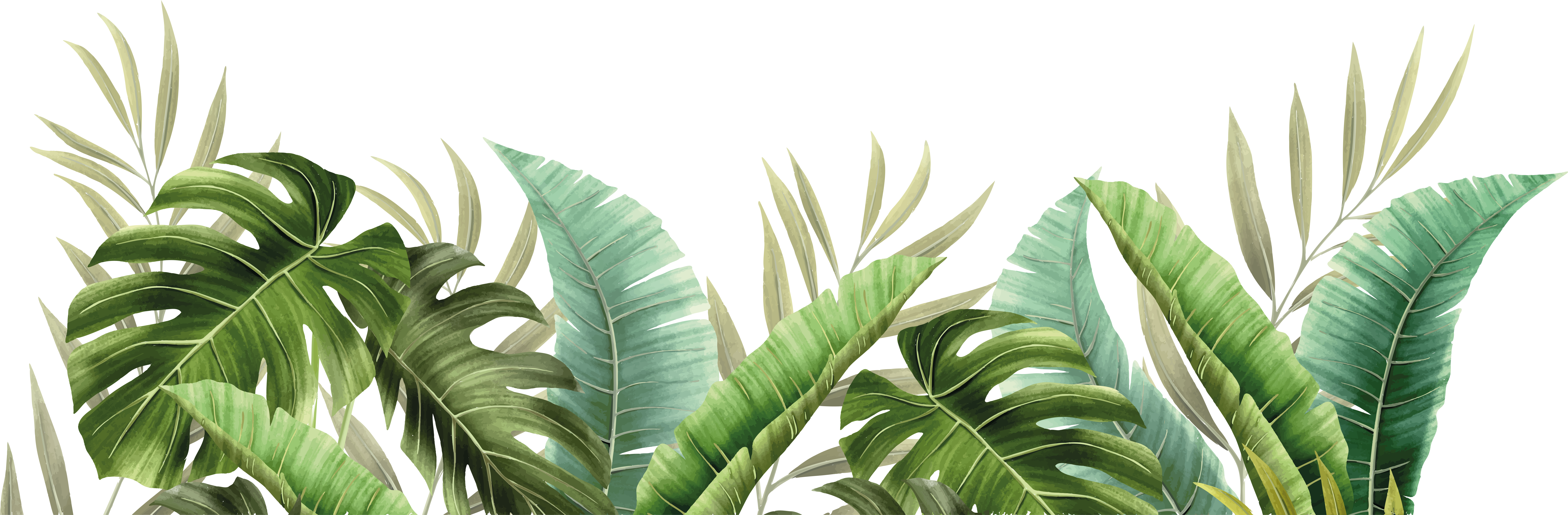 Alfombra vinilo baño plantas tropicales - TenVinilo