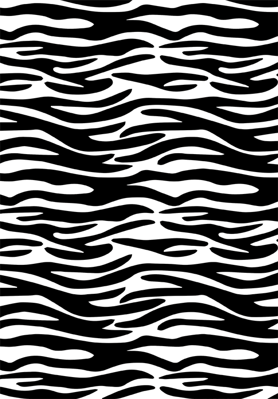 Alfombra vinilo baño estampado cebra ducha - TenVinilo